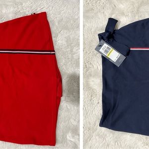 Lot of 2 Tommy Hilfiger Girls' Ponte Knit Skort with Built in Short Size 8-10 M